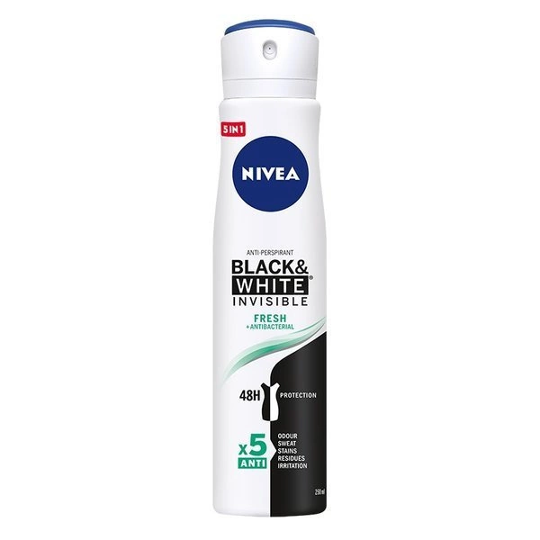 NIVEA Black&amp;White Invisible Fresh Antyperspirant Spray 250ml